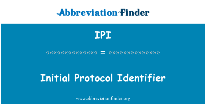 IPI: Početni protokol identifikator