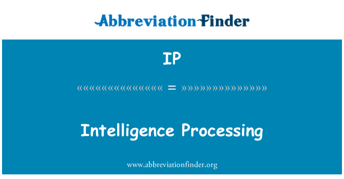 IP: Inteligence zpracování