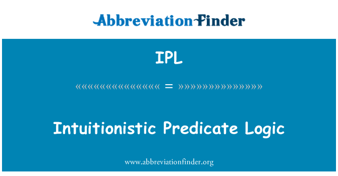 IPL: Андре́й Predicate Logic