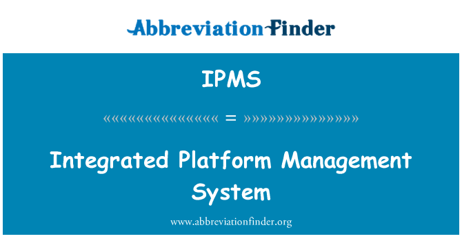 IPMS: Integreeritud platvorm juhtimissüsteemi