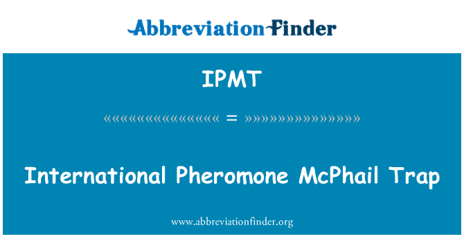 IPMT: Διεθνείς φερορμόνη παγίδα McPhail