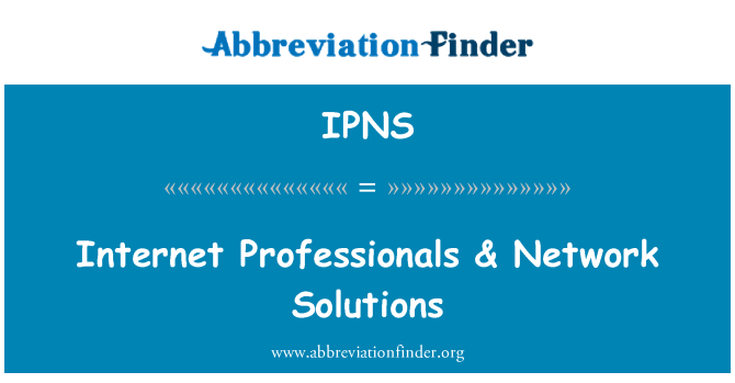 IPNS: Entènèt Professionnels & rezo solisyon yo
