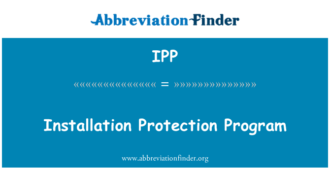 IPP: Asennus Protection Program