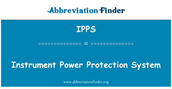 IPPS: Sistèm enstriman fòs pwoteksyon