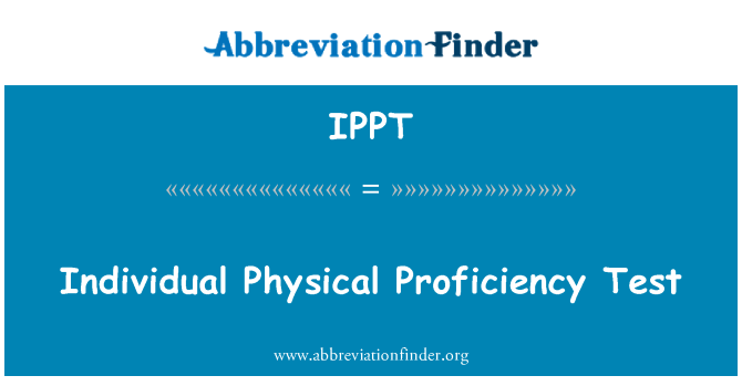 IPPT: Individuálne fyzické Proficiency Test