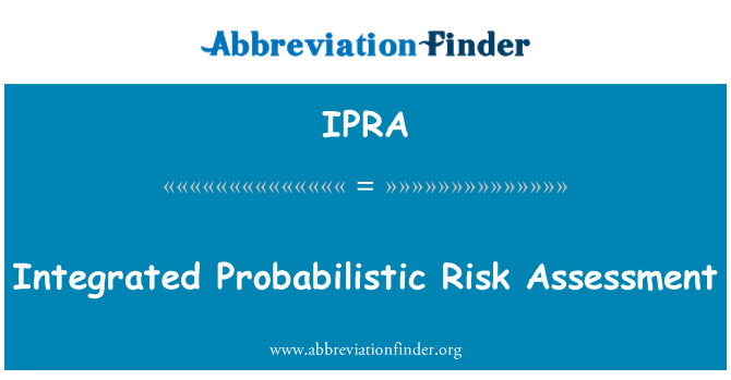 IPRA: Integrerad probabilistisk riskbedömning