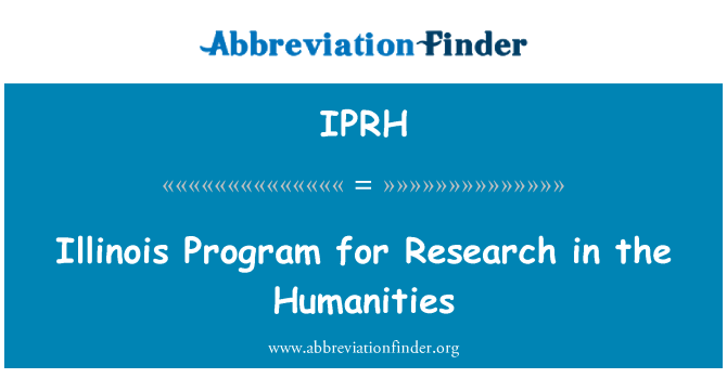 IPRH: Illinois Program riset kemanusiaan