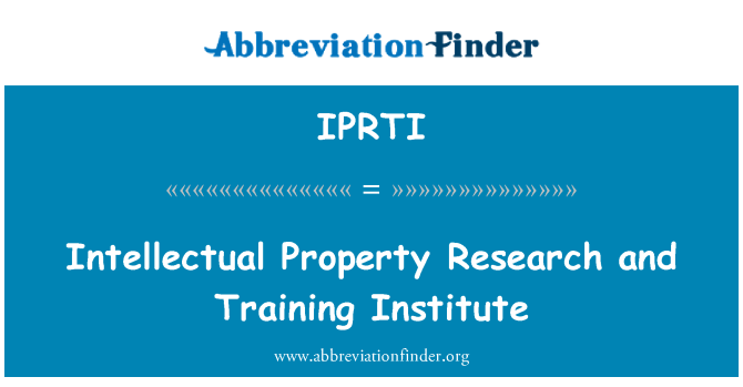 IPRTI: Duševného vlastníctva výskumný a Školiaci inštitút