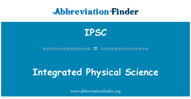 IPSC: Integreeritud reaalteadused