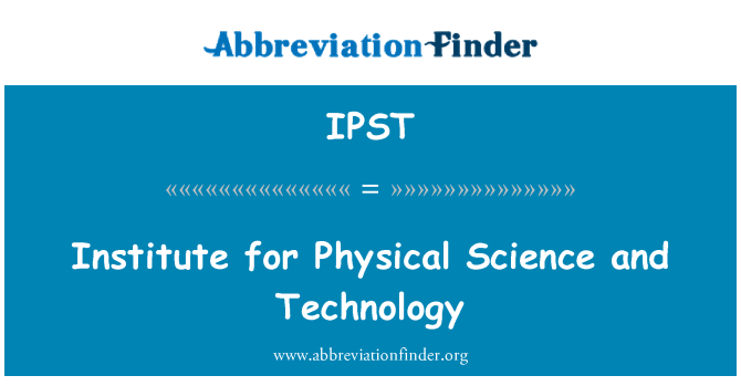 IPST: Institut für Physik und Technologie