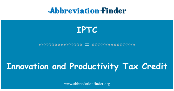 IPTC: Innovazzjoni u l-kreditu ta ' taxxa ta ' produttività