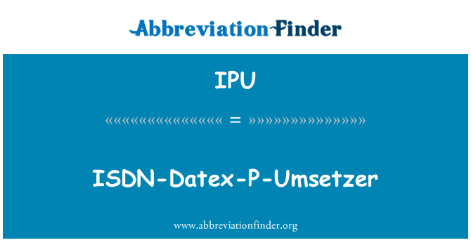 IPU: ISDN-Датекс P-Umsetzer