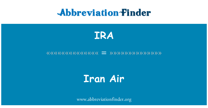 IRA: Aire de Irán