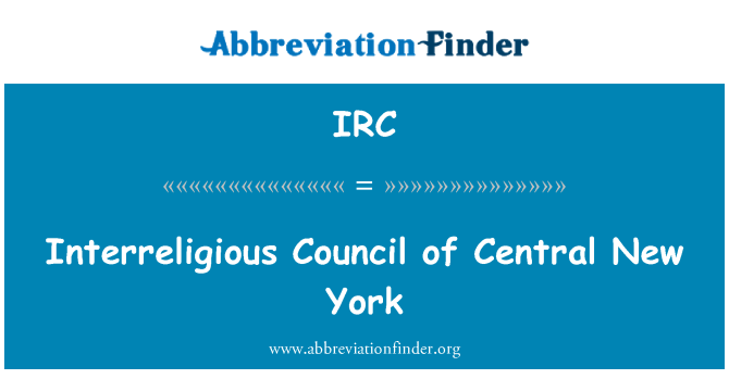 IRC: Interreligiøs rådet i Central New York