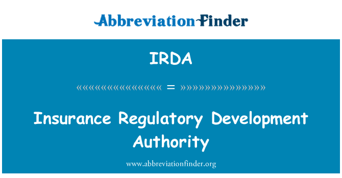 IRDA: Osiguranje regulatorna Development Authority