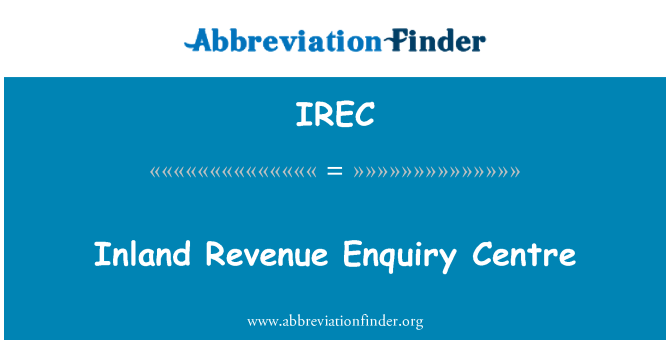 IREC: Iċ-ċentru ta ' l-inkjesta tat-taxxi interni