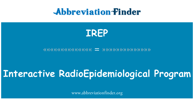 IREP: Interaktivt RadioEpidemiological Program
