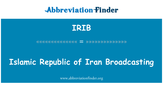 IRIB: Islamiska republiken Iran sänder