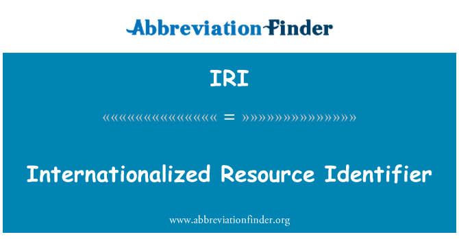 IRI: Internasjonaliserte ressursidentifikatoren