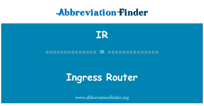 IR: Sissepääsu ruuteri