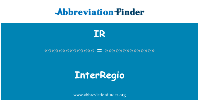 IR: InterRegio