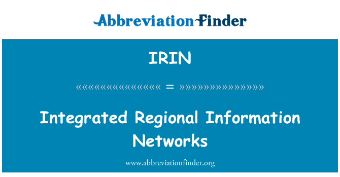 IRIN: Комплексная региональная информационная сеть
