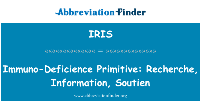 IRIS: Deficience imiwnolegol cyntefig: Recherche, gwybodaeth, Soutien