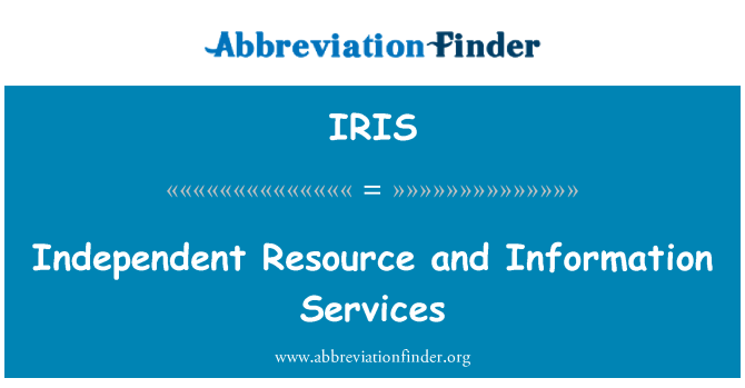 IRIS: Endepandan resous ak sèvis enfòmasyon yo