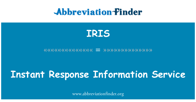 IRIS: 即时响应信息服务