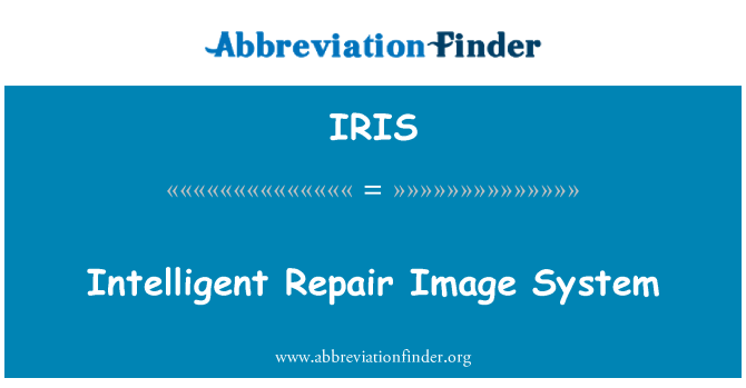 IRIS: Intelligente Bild-Reparatursystem