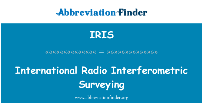 IRIS: Arpentage Interferometric radyo entènasyonal