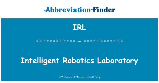 IRL: Laboratorio de robótica inteligente