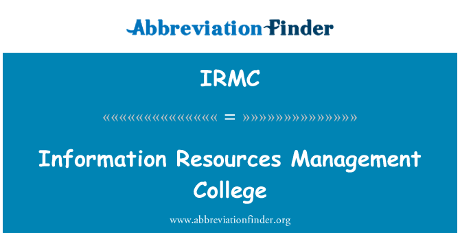 IRMC: Information Resources Management College