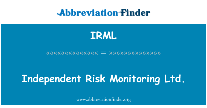 IRML: 独立したリスク監視会社