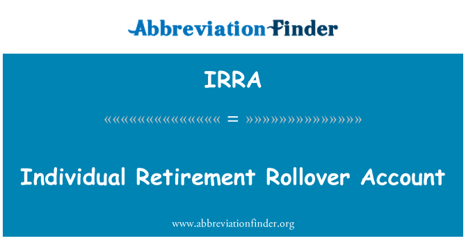 IRRA: Compte de Rollover jubilació individuals