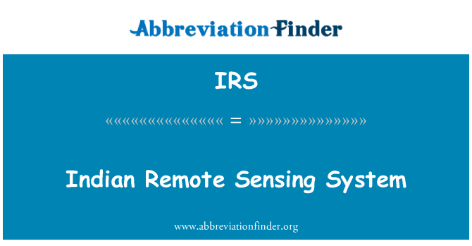 IRS: India Remote kaugseire süsteemi