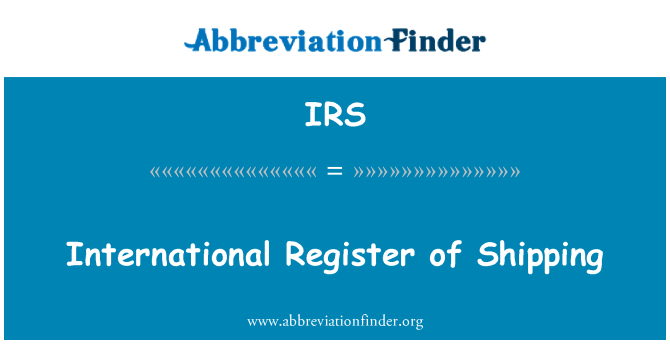 IRS: ลงทะเบียนระหว่างประเทศของ