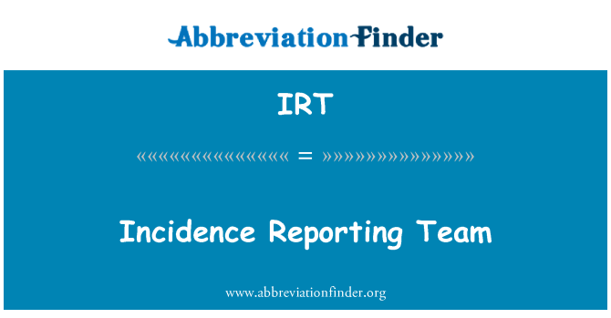 IRT: Insiden pelaporan tim