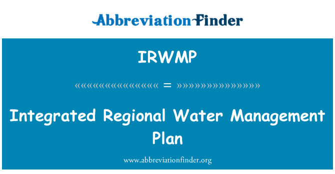 IRWMP: Integrirani regionalni Plan upravljanja