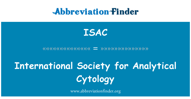 ISAC: Rahvusvaheline ühiskond analüütilise tsütoloogia
