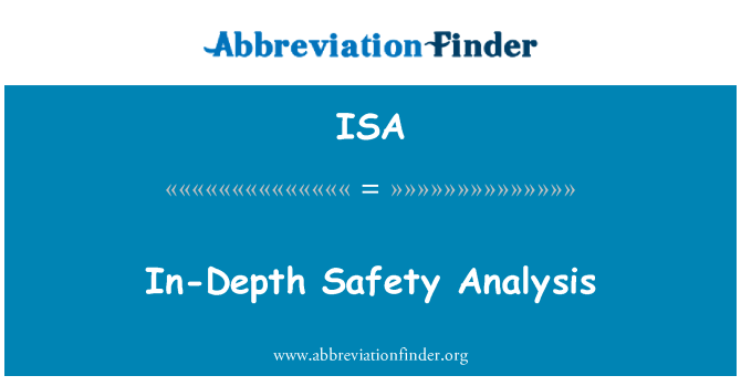 ISA: Diepgaande veiligheidsanalyse