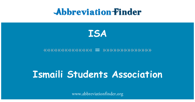 ISA: Ismaili studentu asociācija