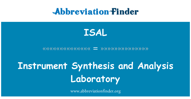 ISAL: Laboratório de análise e síntese de instrumento