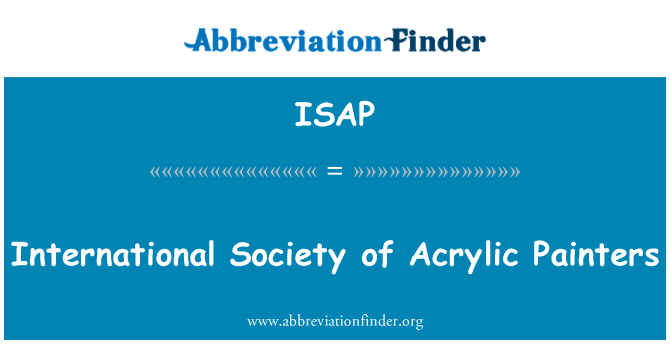 ISAP: International Society of Acrylic Painters