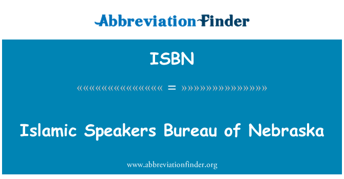ISBN: Spikers Islamika Bureau ta Nebraska