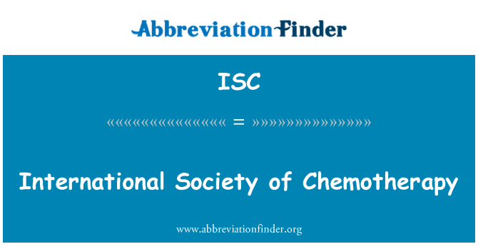 ISC: Міжнародне товариство хіміотерапії