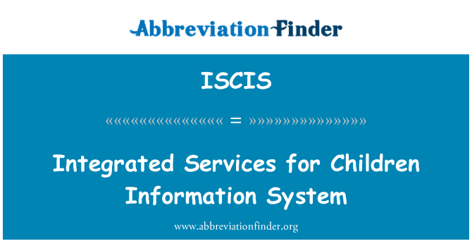 ISCIS: 어린이 정보 시스템을 위한 통합된 서비스