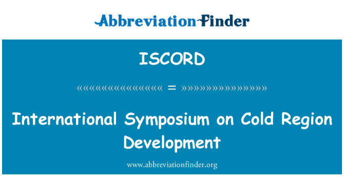ISCORD: Mezinárodní Symposium na chladné oblasti vývoje