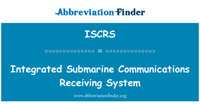 ISCRS: Integrierte u-Boot-Kommunikation Empfängersystem
