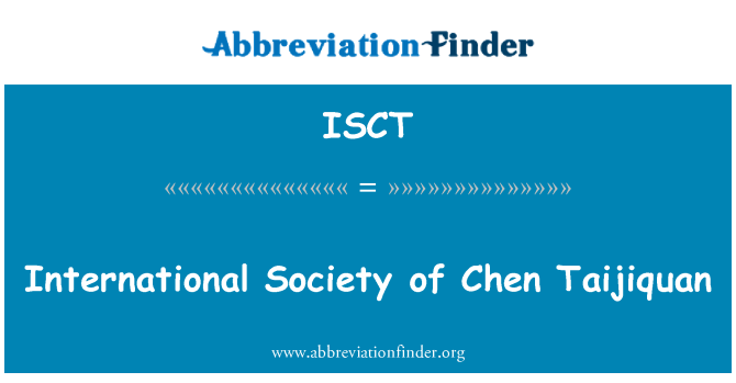 ISCT: Masyarakat internasional Chen Taijiquan